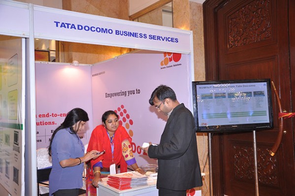 Visitors at TATA Docomo Stall.