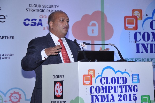 Mr. Philips Ranjit, Director, Cloud Business, NetApp India, delivering Technology Keynote.