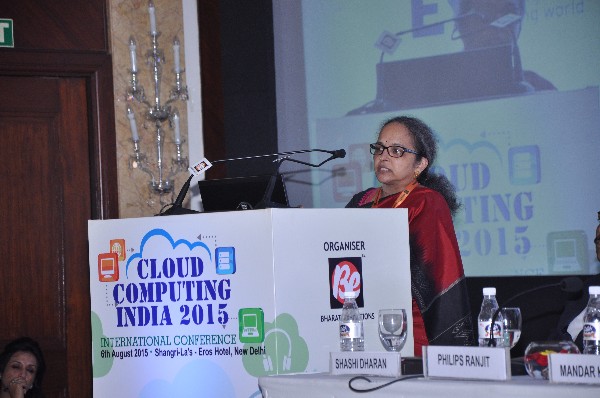 Smt. Rama Vedashree, VP - e-Governance & Domestic IT, NASSCOM, addressing the audience.