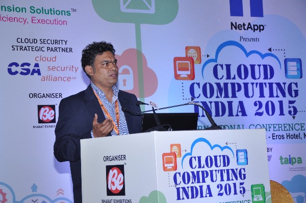 Mr. Praveen Narayan Kalugotla, Head of Product Sales Management, NetApp India & SAARC, delivering his presentation.