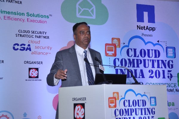 Col. Ajay Purohit (Retd.), Sr. VP (Ops), Fourth Dimension Solutions, delivering his presentation.